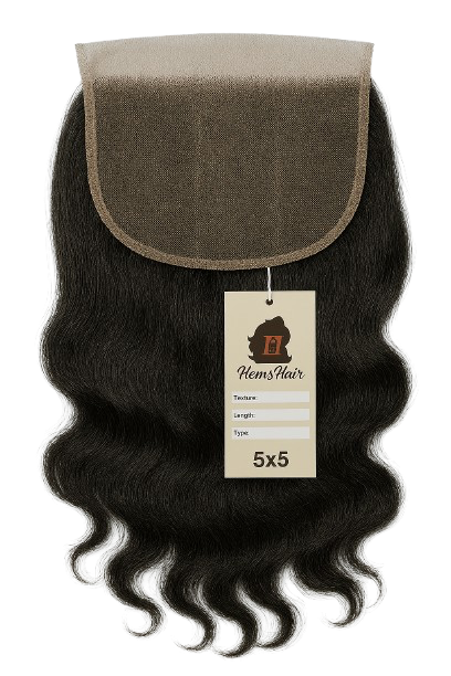HemsHair 5x5 HD Lace Closures