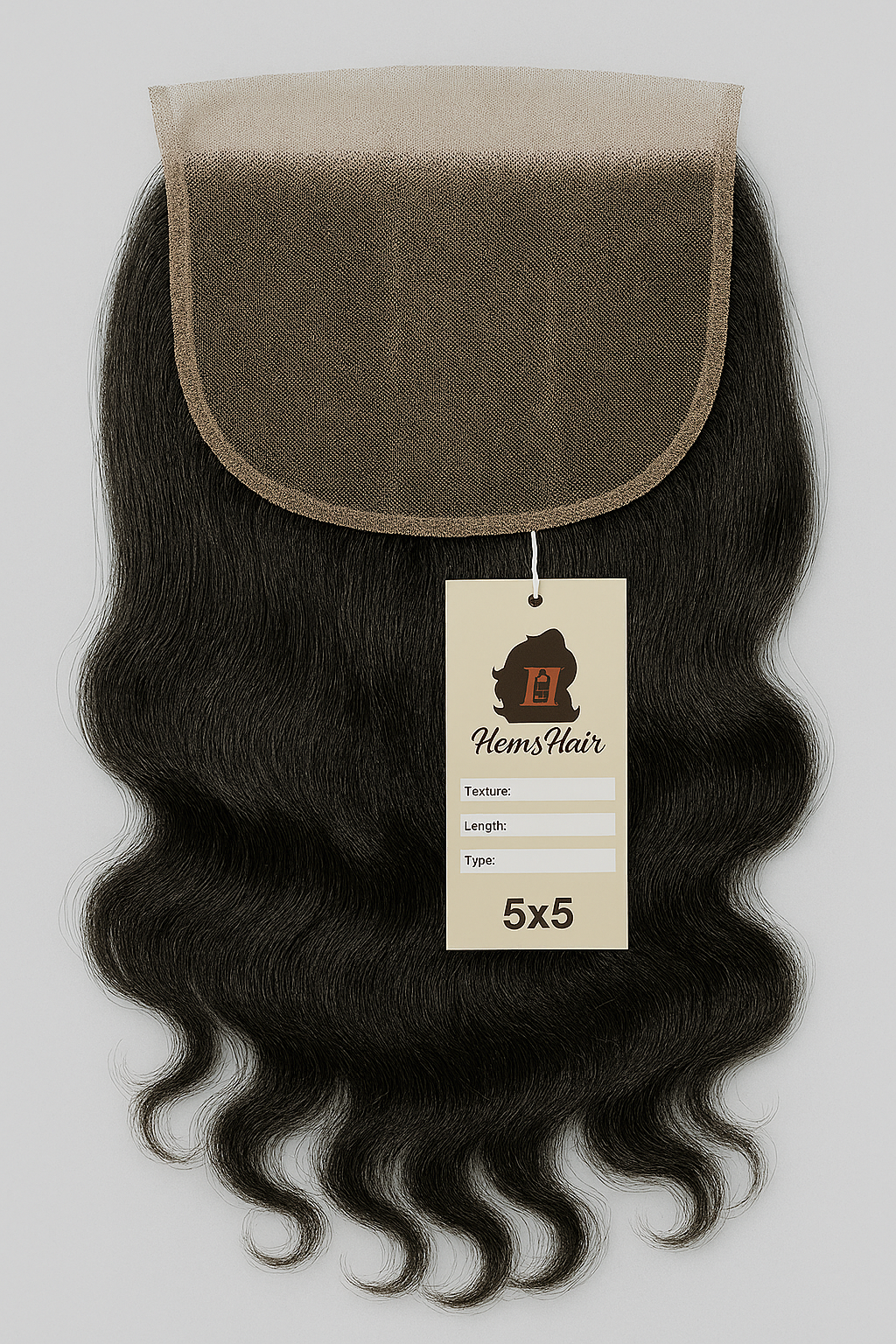 HemsHair 5x5 HD Lace Closures