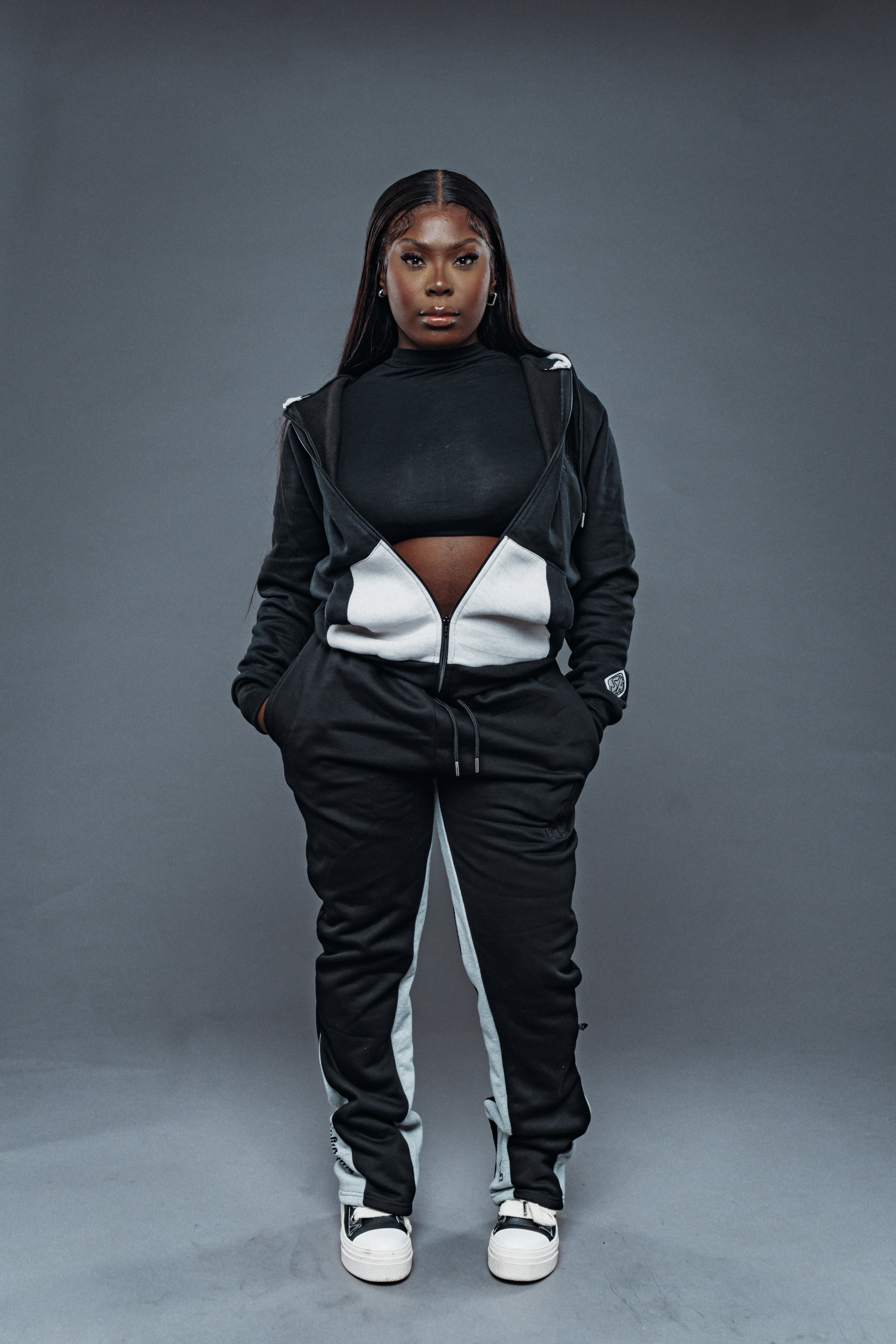 ‘F***-Off Black’ Zip-UP Tracksuit