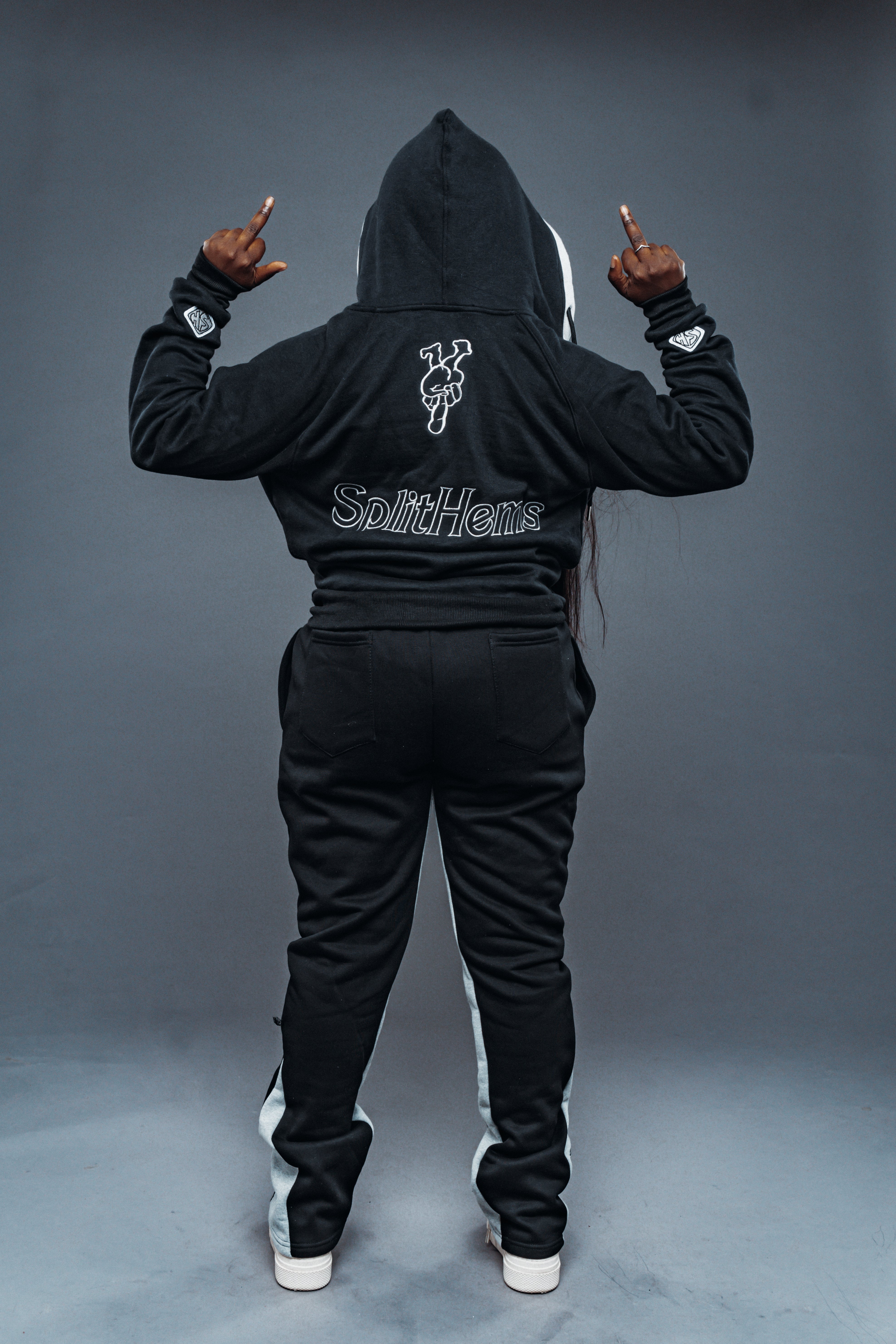 ‘F***-Off Black’ Zip-UP Tracksuit