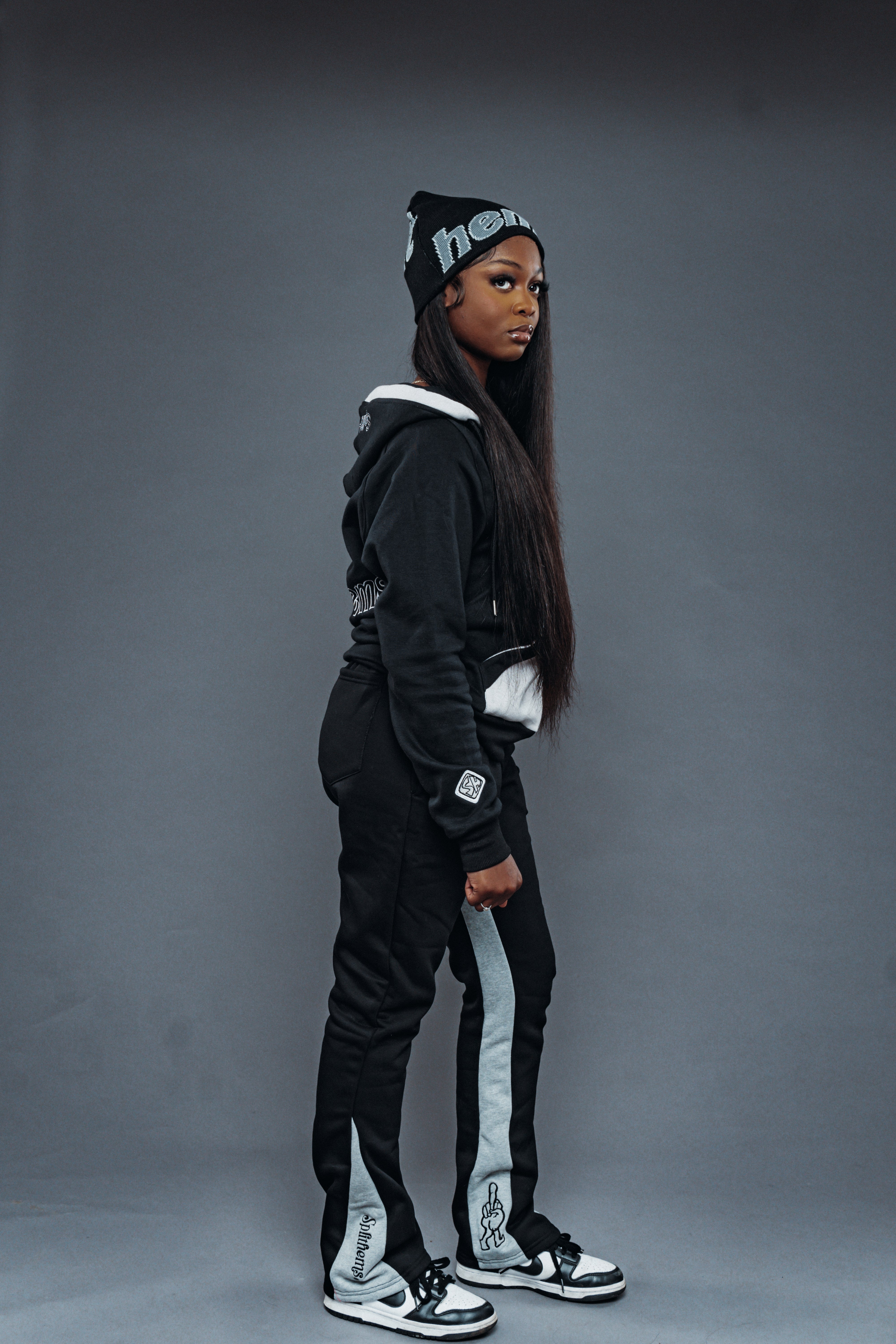 ‘F***-Off Black’ Zip-UP Tracksuit