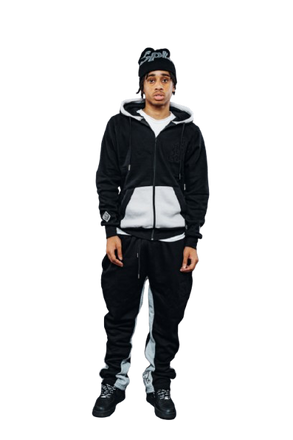 ‘F***-Off Black’ Zip-UP Tracksuit