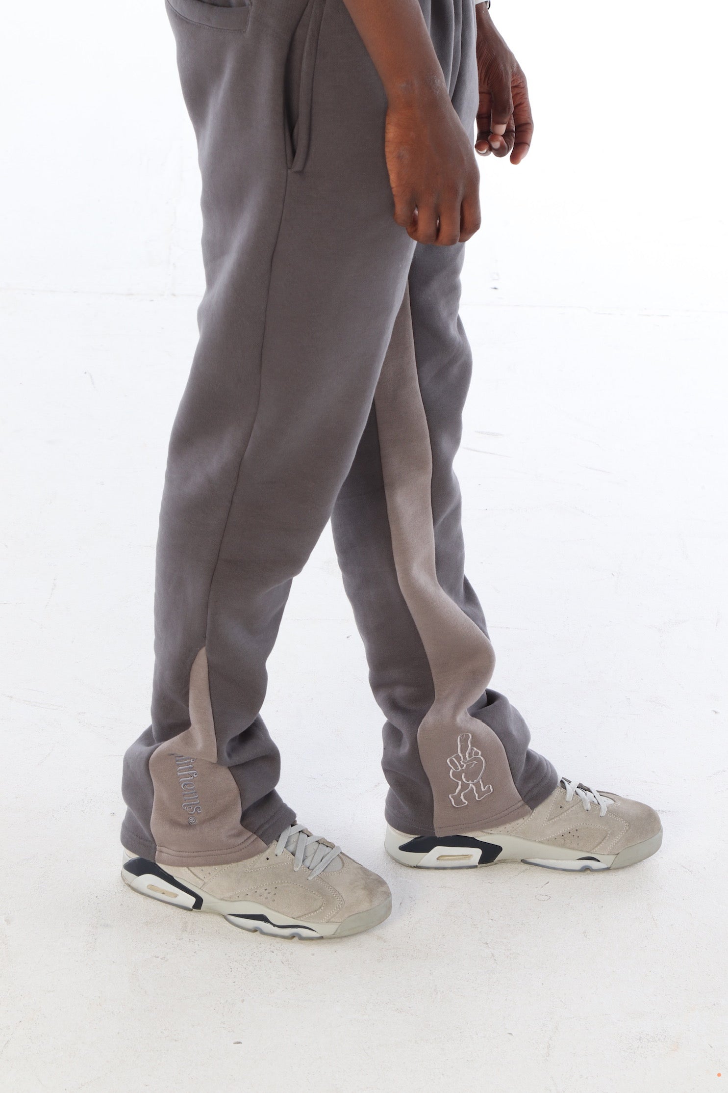 ‘Silver Surfer’ Flared Track Bottoms