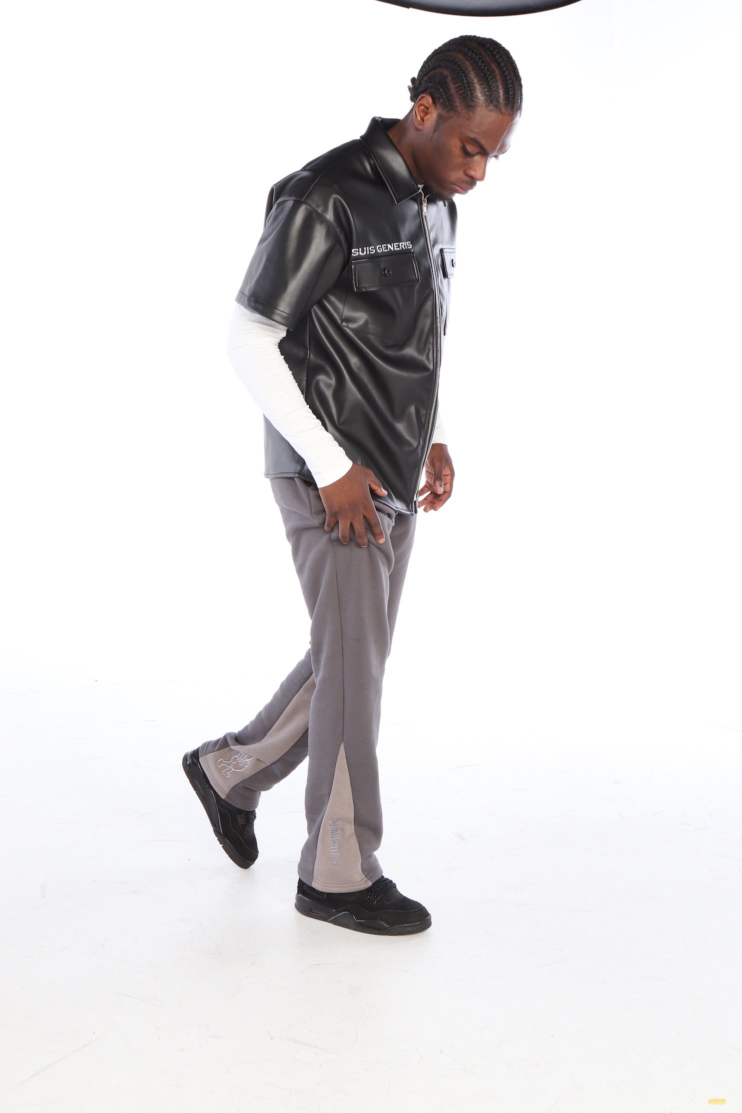 ‘Silver Surfer’ Flared Track Bottoms