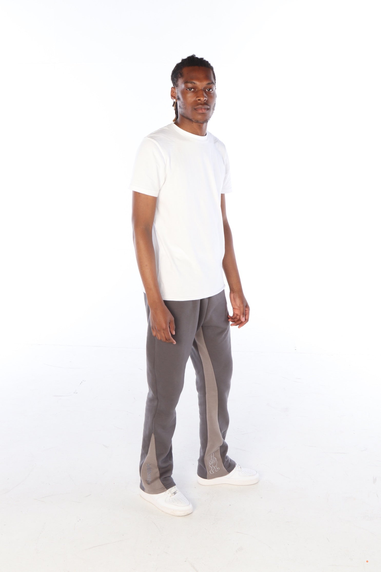 ‘Silver Surfer’ Flared Track Bottoms