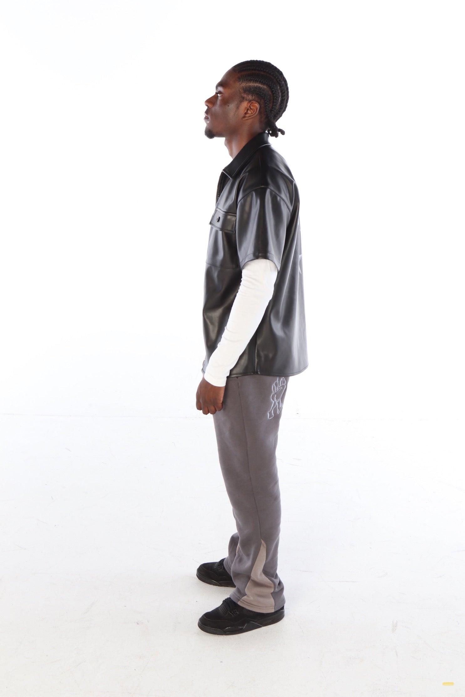 ‘Silver Surfer’ Flared Track Bottoms