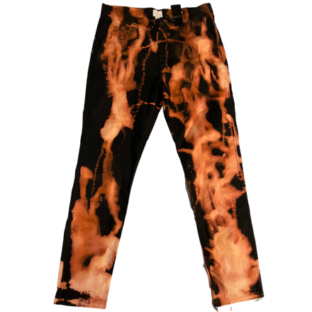 Cloudy Bleached Red and Orange Hems