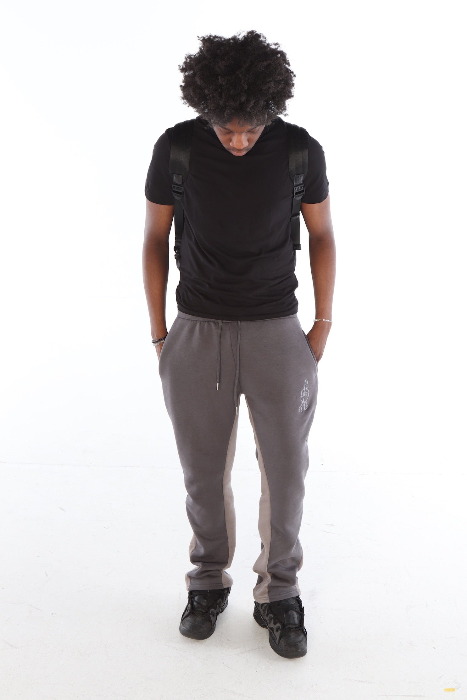 ‘Silver Surfer’ Flared Track Bottoms
