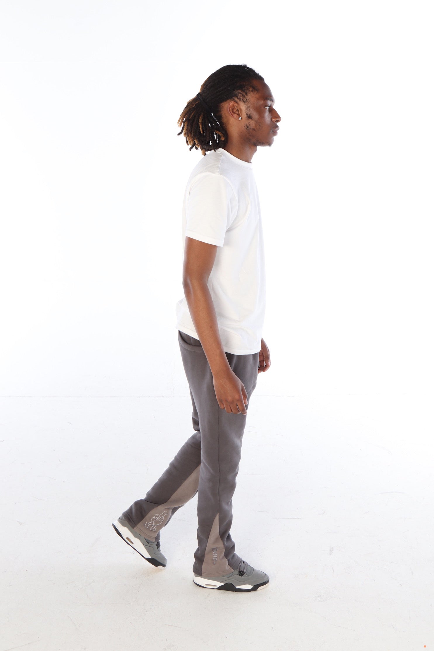 ‘Silver Surfer’ Flared Track Bottoms