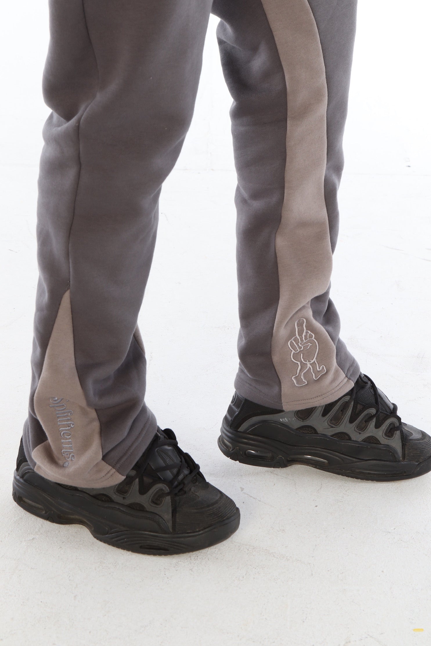 ‘Silver Surfer’ Flared Track Bottoms