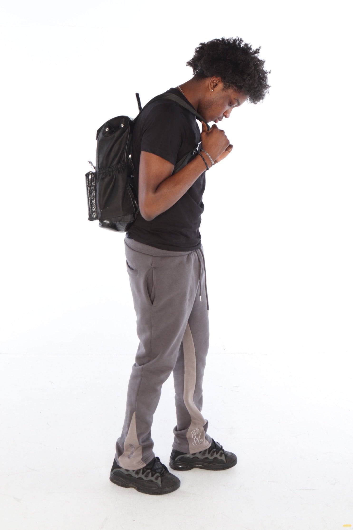 ‘Silver Surfer’ Flared Track Bottoms