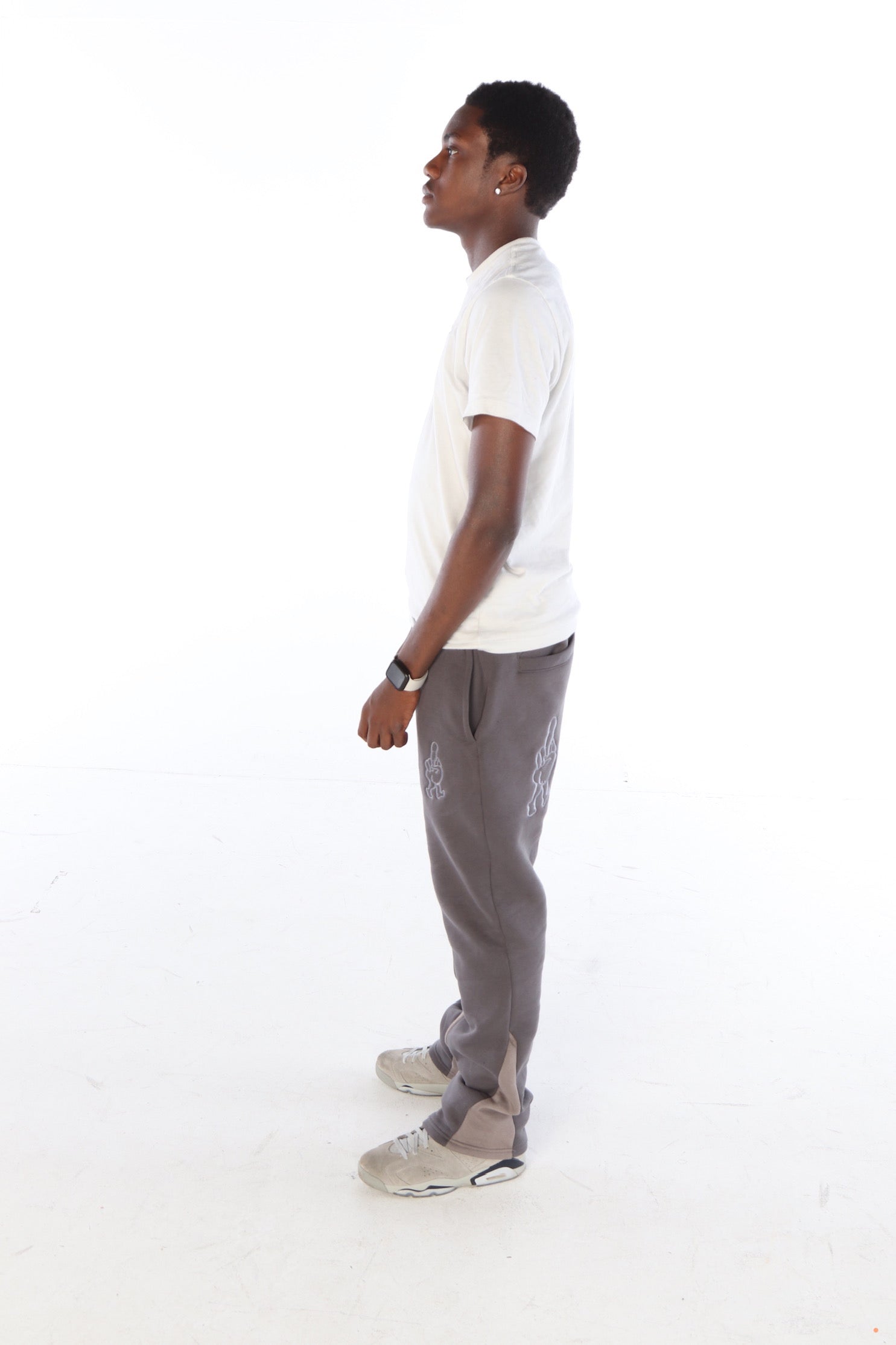 ‘Silver Surfer’ Flared Track Bottoms