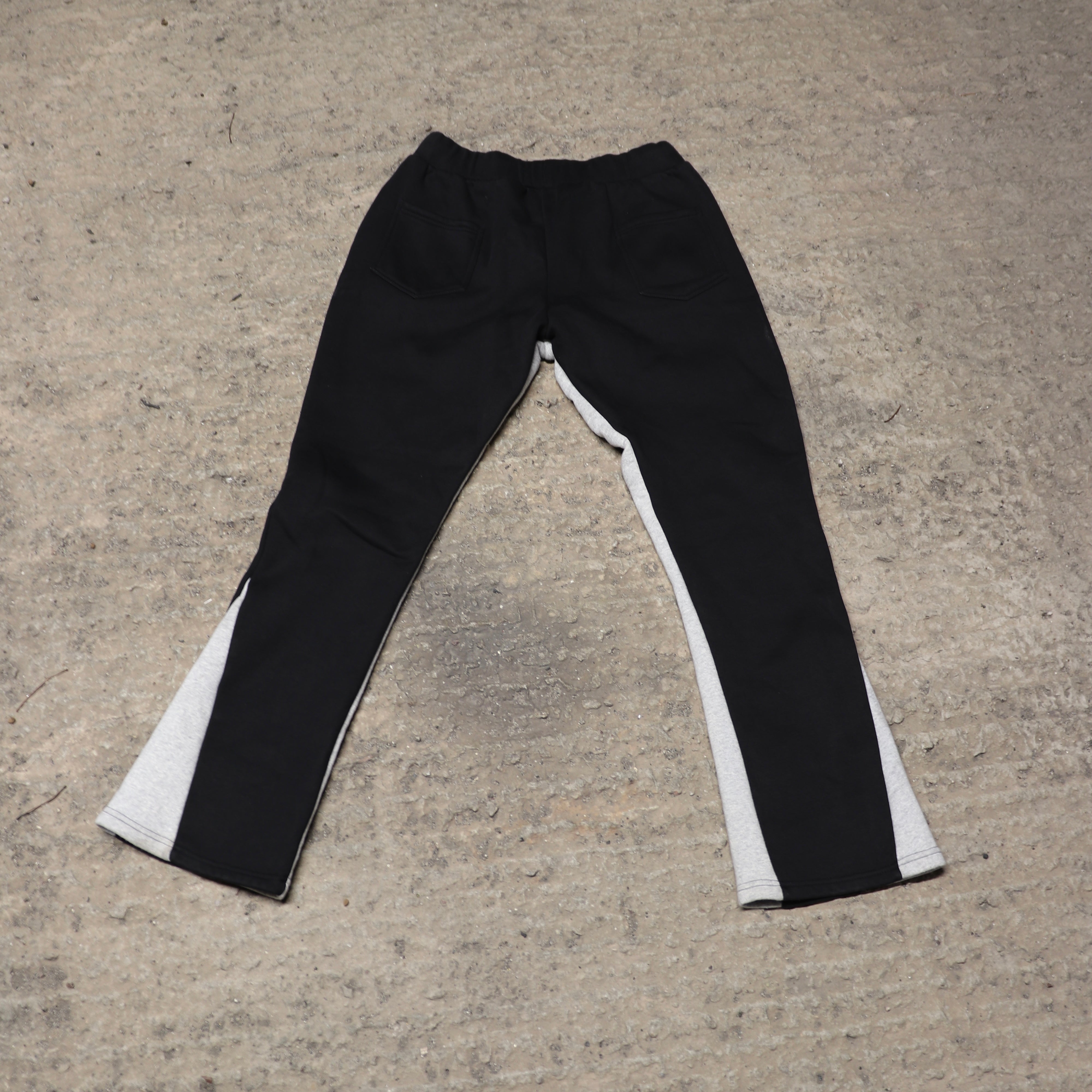 ‘F***-Off Black’ Flared Track Bottoms