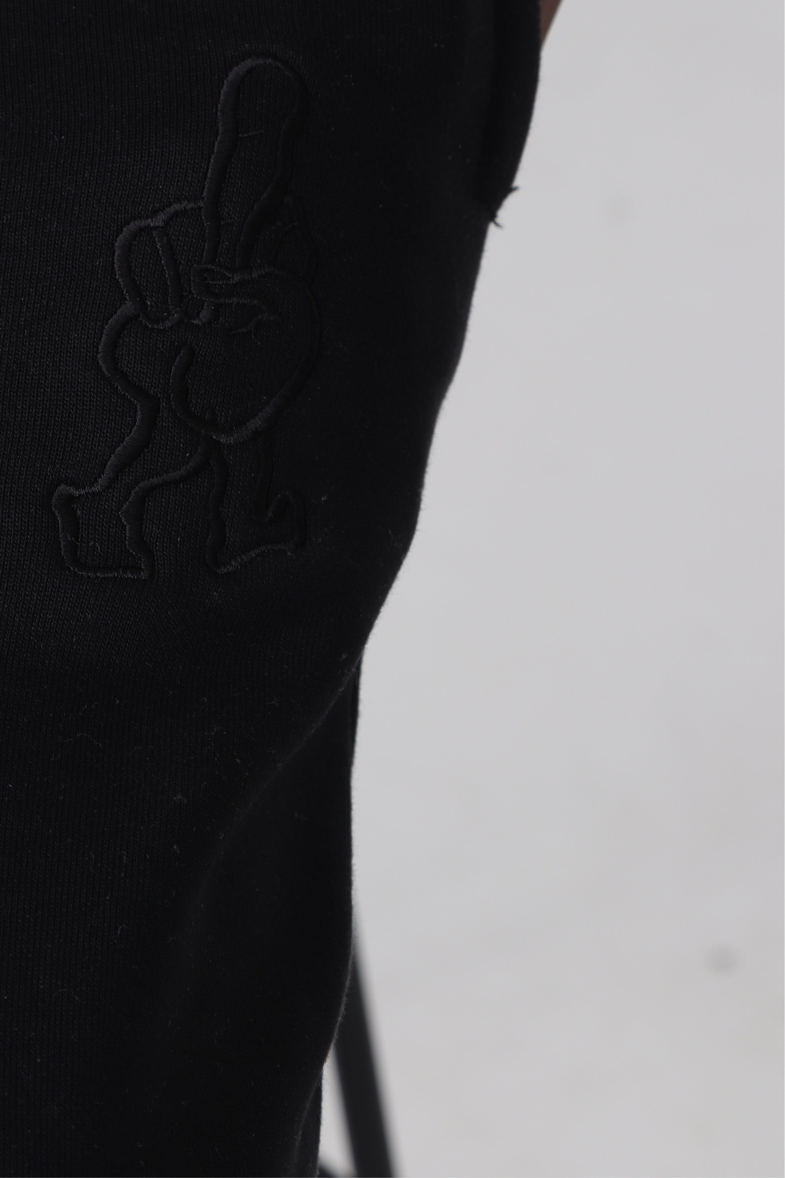 ‘F***-Off Black’ Flared Track Bottoms