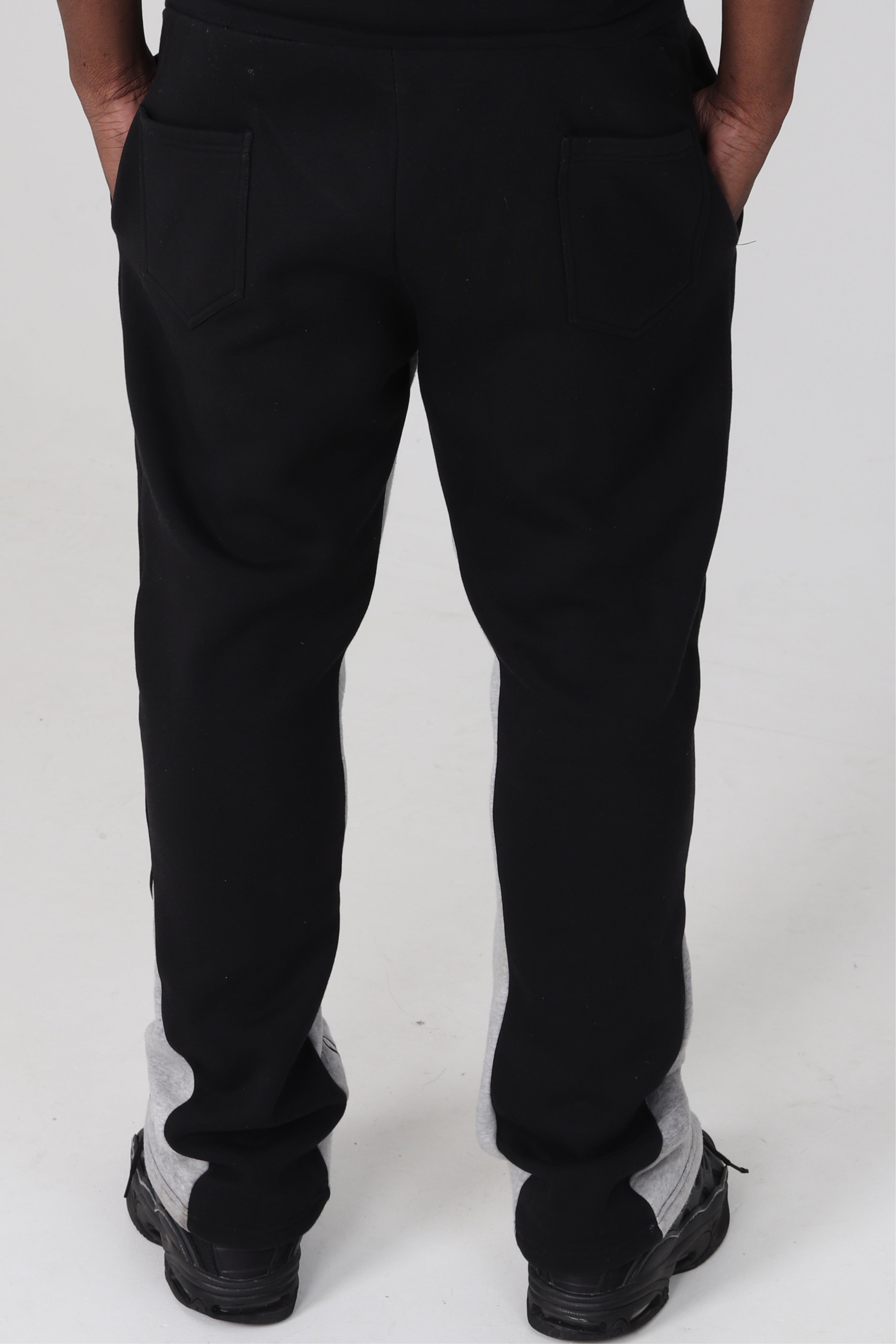 ‘F***-Off Black’ Flared Track Bottoms