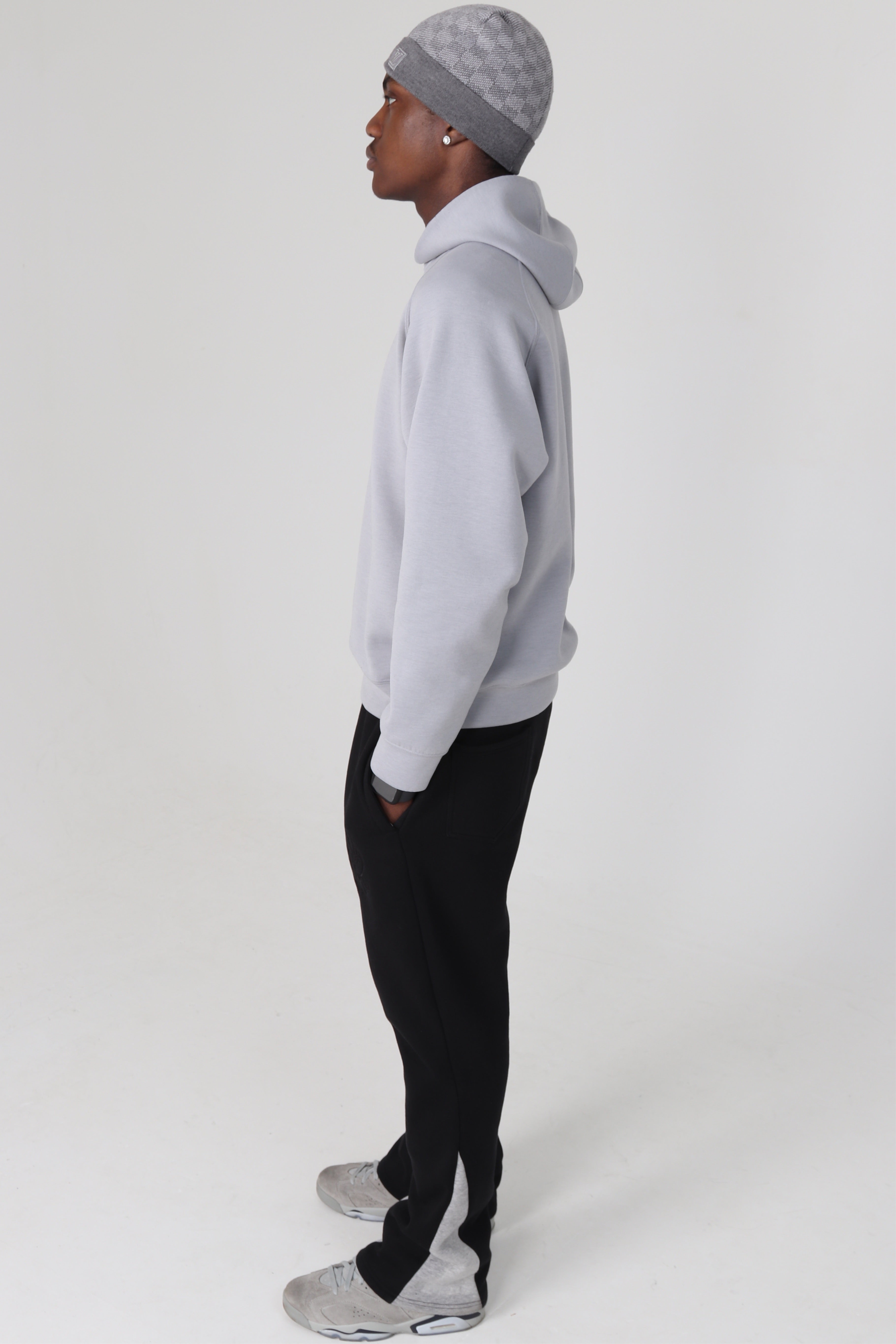 ‘F***-Off Black’ Flared Track Bottoms